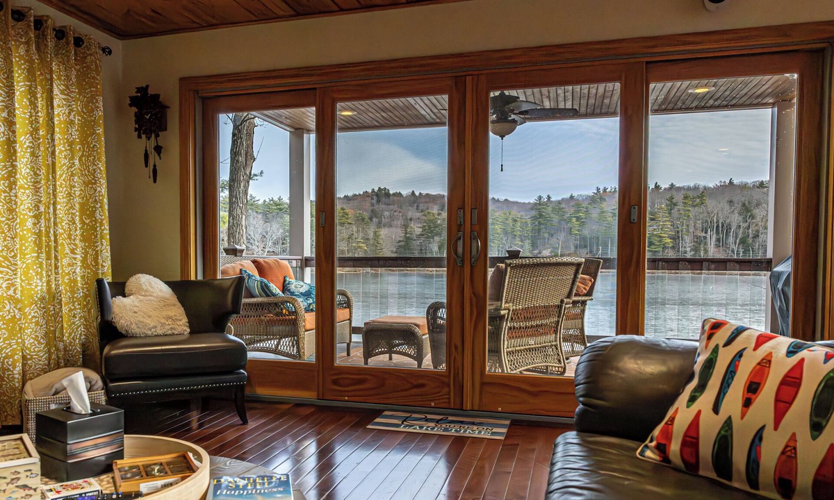 Gilmanton House | 4BR Dog Friendly Lakefront | Private Dock, Fireplace, Sleeps 8, Near Gunstock