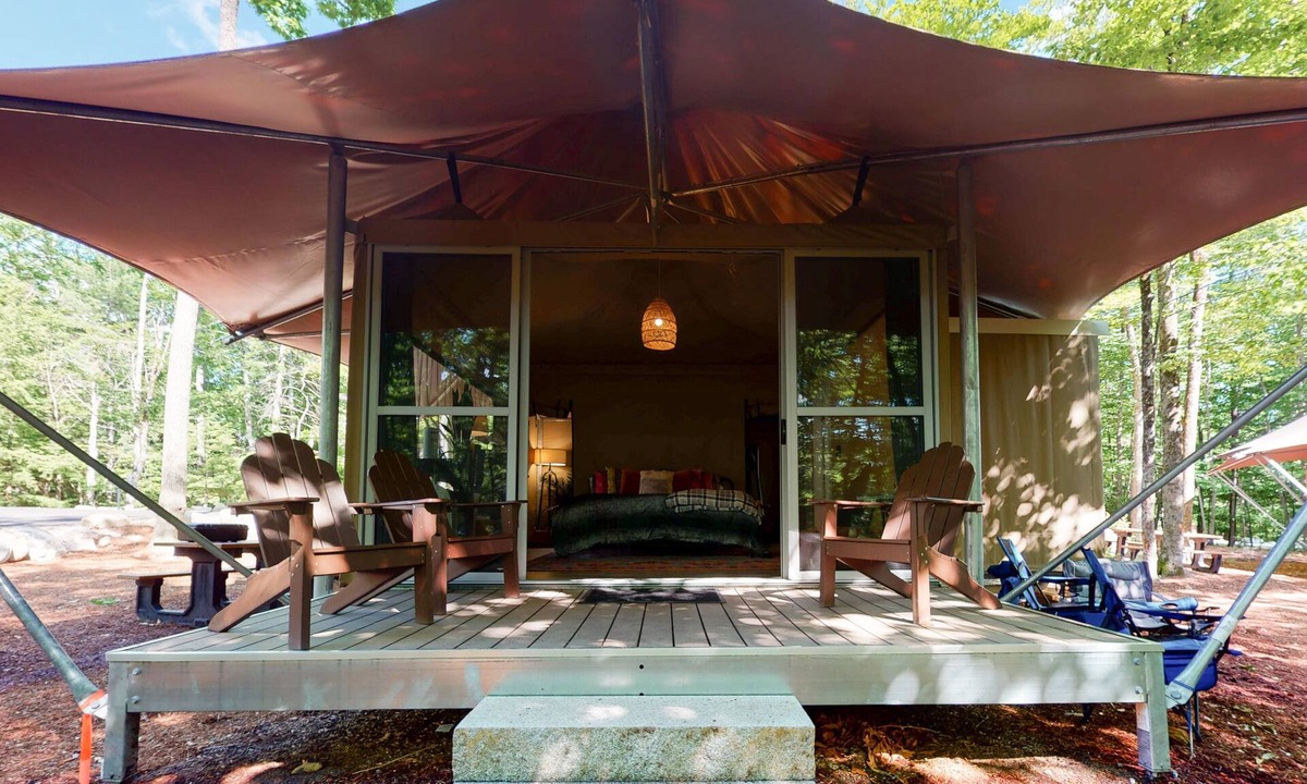 South Casco House | 557 Glamping Tent at Point Sebago Resort