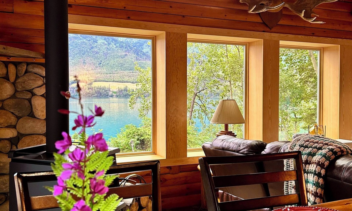 Cooper Landing Cabin | Beautiful View from our Lakefront Log Cabin