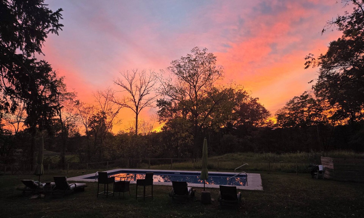 Saugerties House | Big beautiful Farmhouse on 24 acres next to HITS, with heated Inground pool!