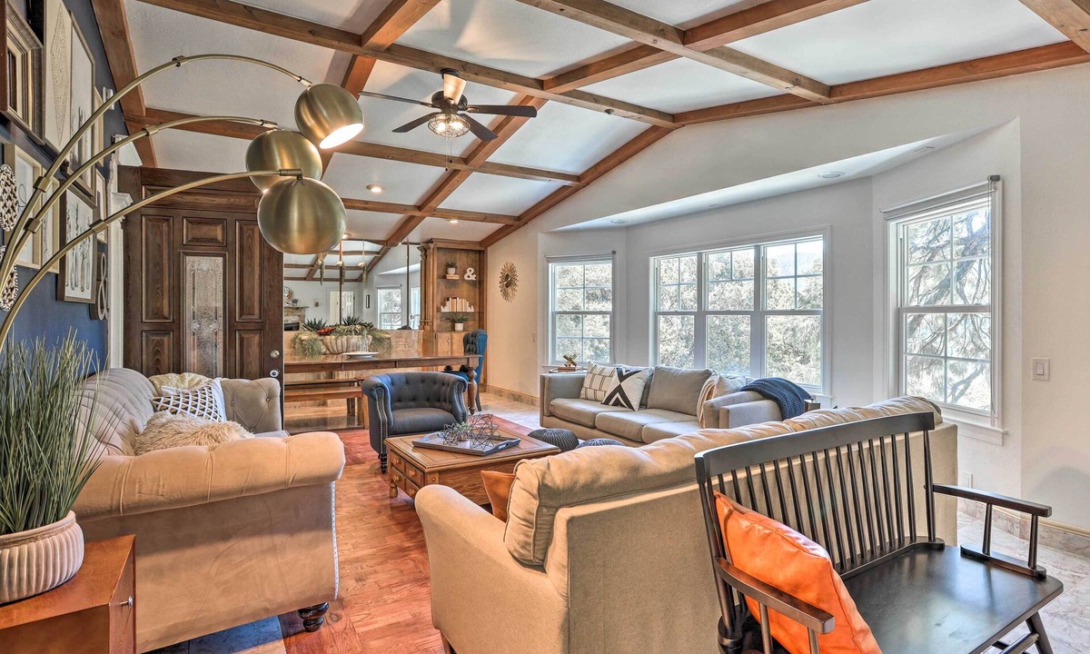 Crestline Cottage | Boho-chic Home w/Game Room Near Lake Gregory!