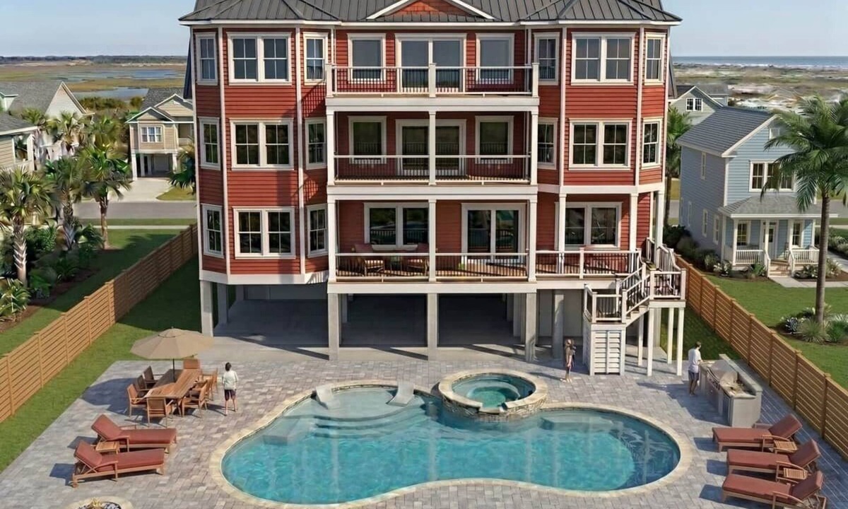 Murrells Inlet House | Brand New 10BR Oceanfront Home