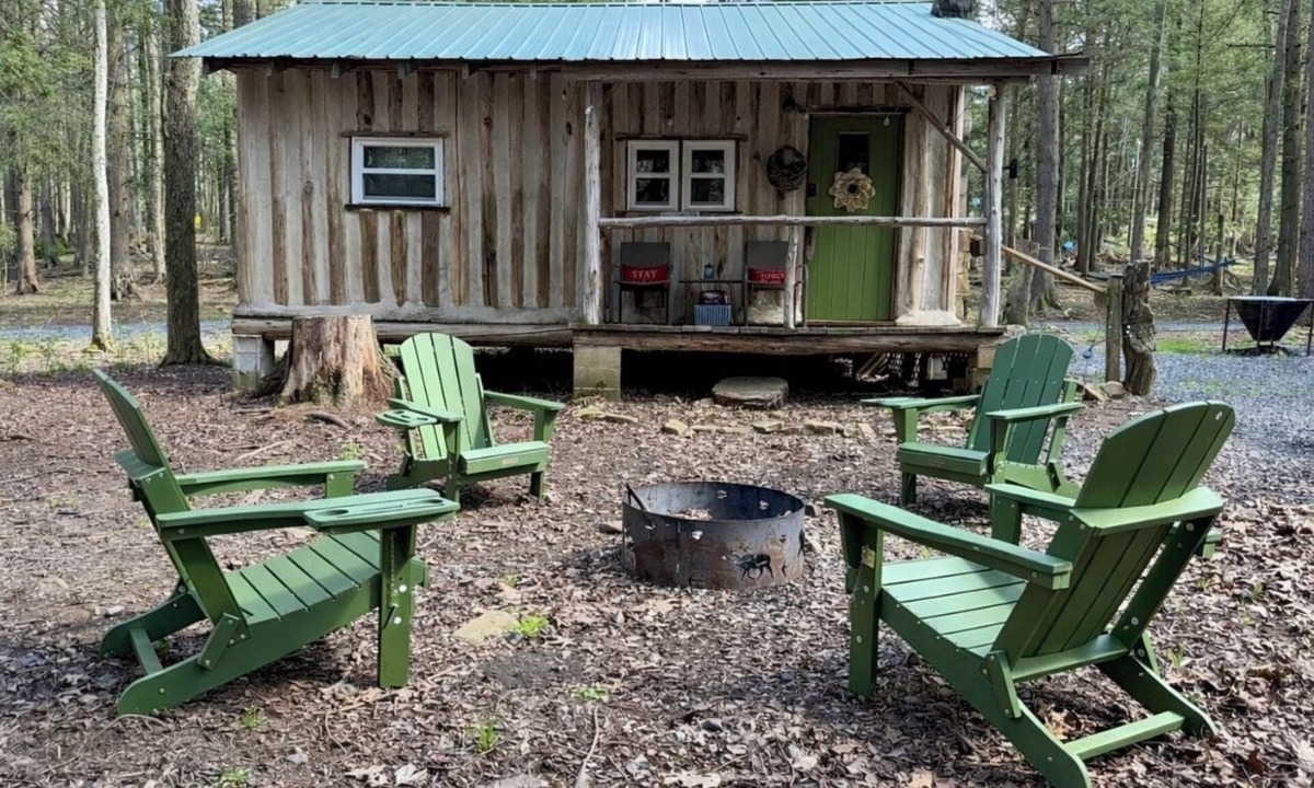 Aurora Cabin | Creekside Log Cabin w/firepit, near quaint towns Thomas/Davis & many state parks