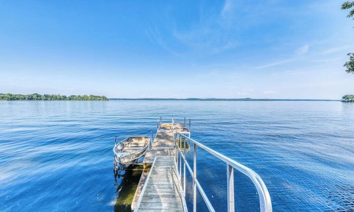 Grand Isle House | Dog-Friendly Lakefront Home with WiFi, Private Dock & Firepit