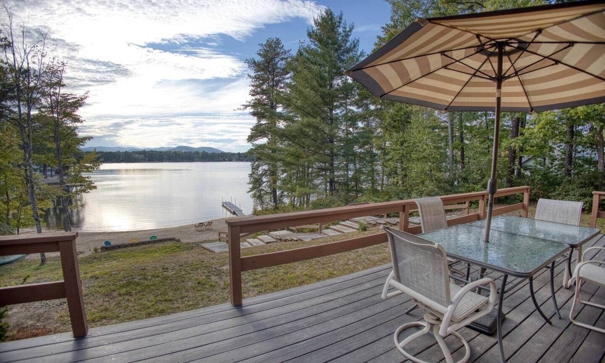 The Bays House | Lakefront Sunset on Broad Bay with Beach and Dock