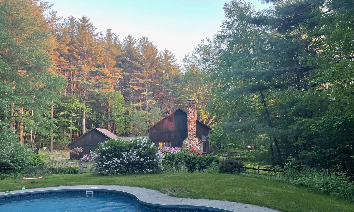 New Marlborough House | Lovely vacation home on secluded hillside with views and heated pool