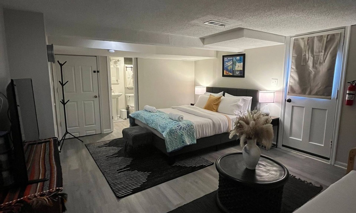 Groveton Apartment | Lower Level Studio Apartment with Private Entrance