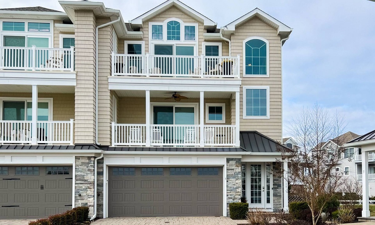 Ocean City House | Luxurious coastal getaway with multiple balconies, patio, & stunning ocean views