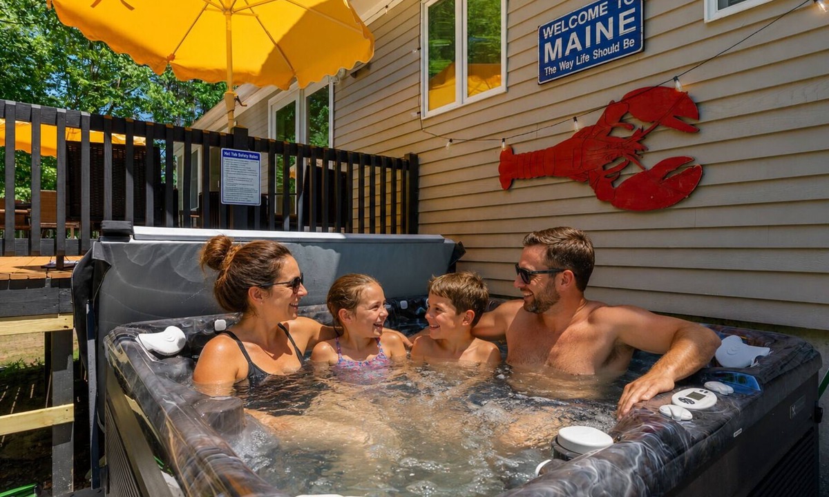Kennebunk House | Luxury Kennebunk Home | Sleeps 14 | Hot Tub Gym Putting Green Arcade Fire Pits