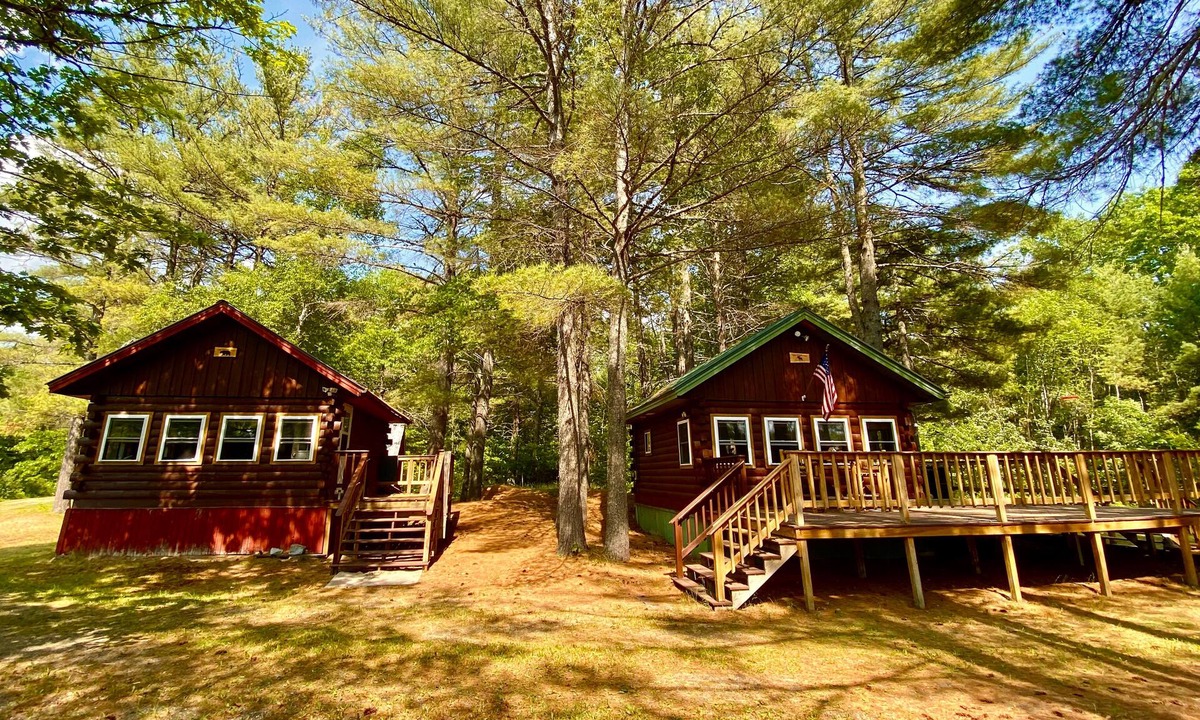 Penobscot County Cabin | Moose's Lair 1 Bed/1 Bath Charming Rustic Log Cabin