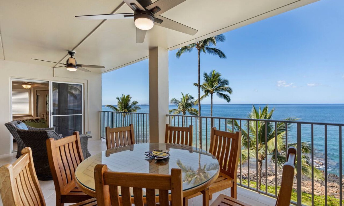 Kihei Condo | Oceanfront Oasis at Royal Mauian 518: Sapphire Views & Prime Location Await!