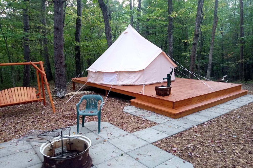 Singers Glen Cabin | Remote Equipped Bell Tent Surrounded by Nature with Great Hiking Trails in Virginia