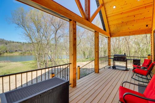 Boswell House | Riverfront Mountain View Cabin w/Deck & Grill!