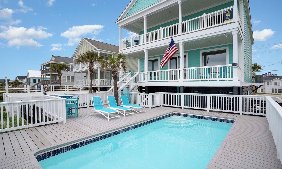 Murrells Inlet House | Salty Breeze: Luxury Oceanfront w/Private Pool, Hot Tub & Firepit