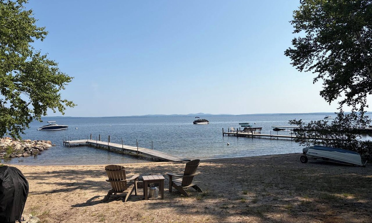 Standish House | Sebago Lake Beach House, 3 Bedrooms, Sleeps 6, Sandy Beach, Dock & Mooring