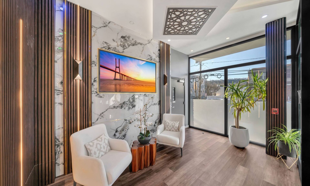 Paterson Apartment | Spacious & Modern Two-Bedroom Apartment with Private Balcony & NYC Skyline View
