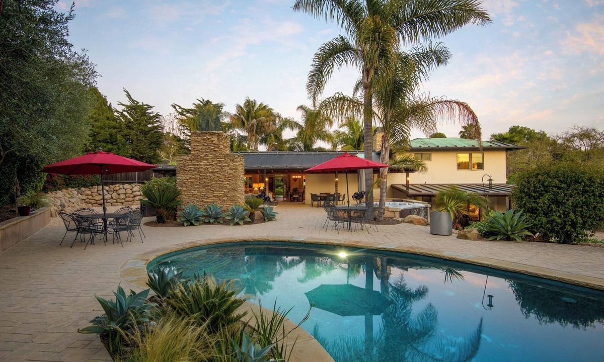 Coast Village House | Spacious Montecito Vacation Home for Families. Pool, Spa, Games. Sleeps 10