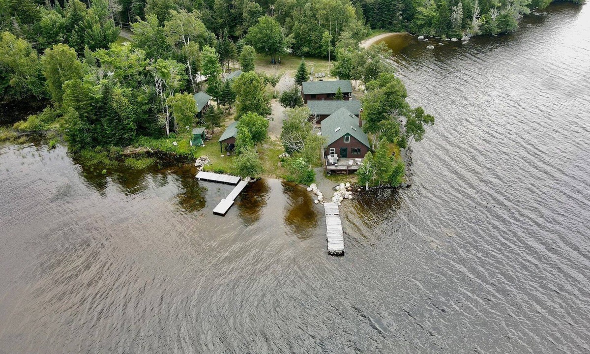 Rangeley Plantation Cabin | Sunset Point Camps - Spectacular Mooselookmeguntic cabins, offering privacy & 2 beaches!