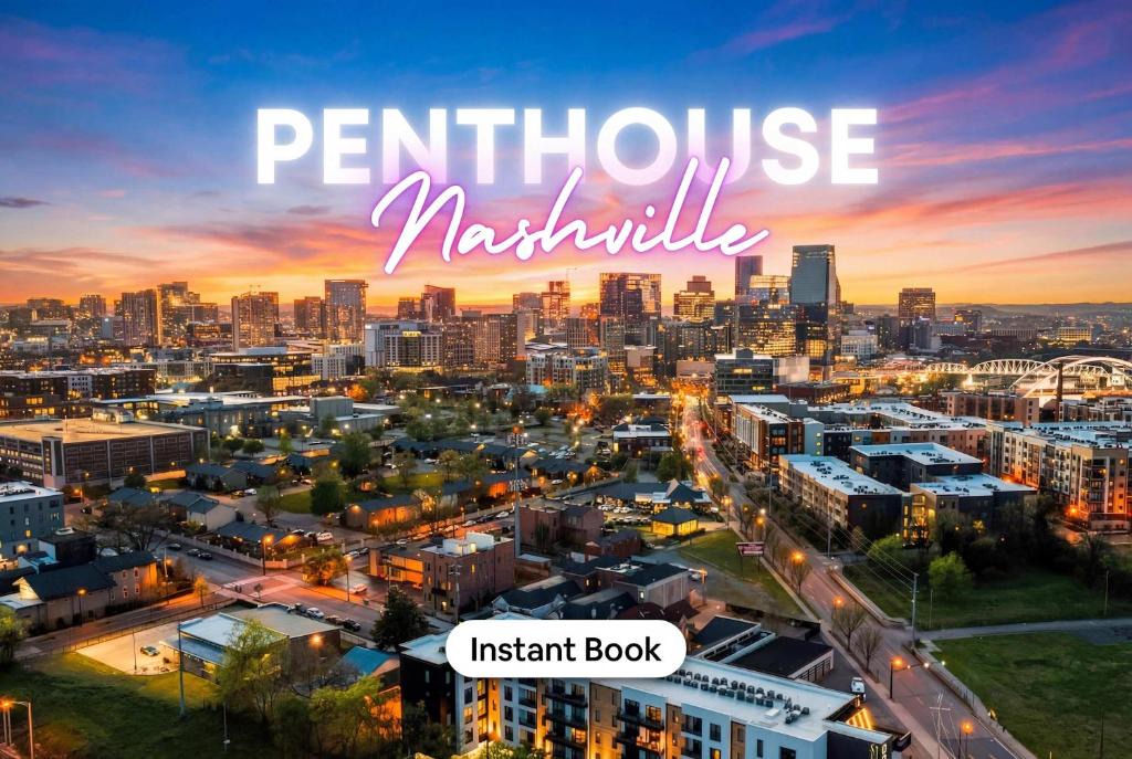 Rolling Mill Hill Apartment | The Penthouse - 3BR Rooftop - Downtown Nashville