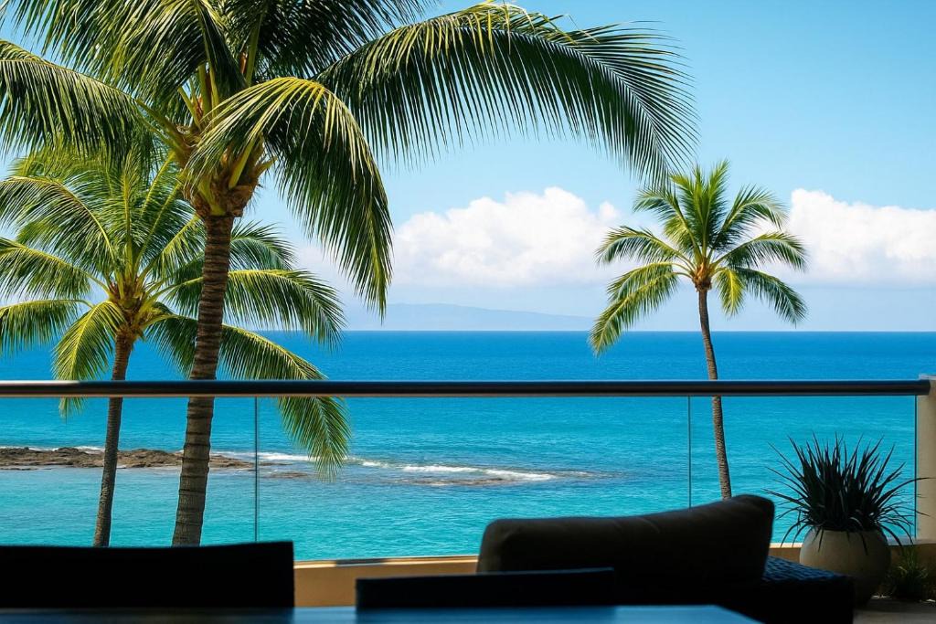 Montage Kapalua Bay Apartment | The Resort at Kapalua Bay Ocean View 3 BR Sleeps 10 Luxury Resort Living Complimentary Car with 6 Nights MON-1303 by KBM