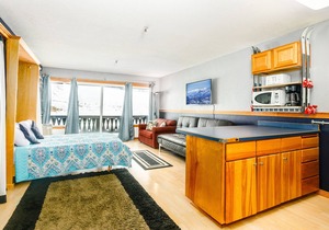Cozy condo with mountain views, near skiing, shopping, dining & natural beauty