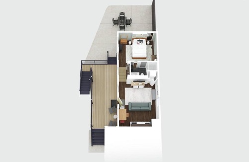 Licking Riverside Apartment | 1BR with Kitchen & Free Parking - Walk Everywhere