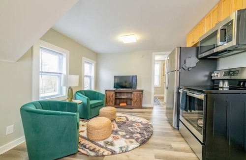 Upper Village Apartment | 2 beds, trailer parking, direct snow & ATV trail access