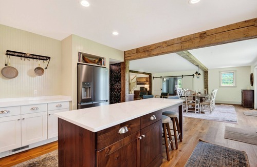 Ashley Falls House | 52-Acre Farmhouse Fire Pit + Outdoor Dining & Trails | Copper Kettle Farm