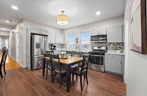 Meeting House Hill House | 8BR Near Downtown Boston Private Driveway Parking & 1-Min Walk to Train