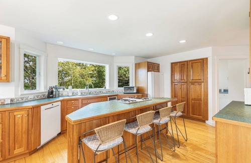 Tisbury House | A View Fit for Royalty! Top Compliments: so clean! fab hot tub! best view!