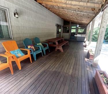 Bridgton House | Amazing Cabin for Big Groups with Pool and Air Hockey Table in Bridgton, Maine