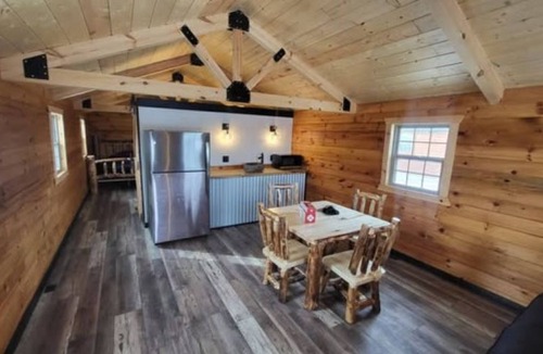 Ray County Cabin | Beautiful 1-bedroom Cabin #1 with AC overlooking swim pond