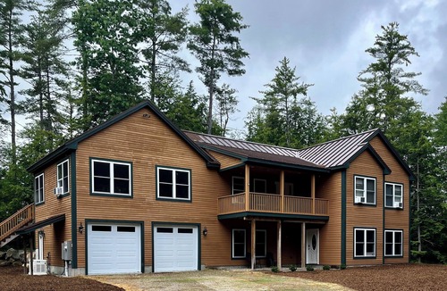 Lake Arrowhead House | Beautiful lakefront home on ten acres with private dock, large deck and fire pit
