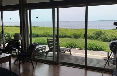New Harbor House | Beautiful Maine coastal home w/hot tub and gourmet kitchen! Right on the water!