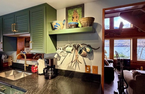 Cooper Landing Cabin | Beautiful View from our Lakefront Log Cabin