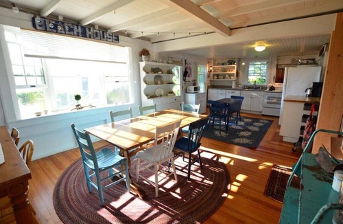 Spruce Head House | Berry Cottage, private dock, overlooking a sandy b