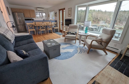 Sebascodegan Island House | Blue Lobster! 2-BR/1.5 BA with Heat, AC, Deck and Seasonal Dock in Harpswell