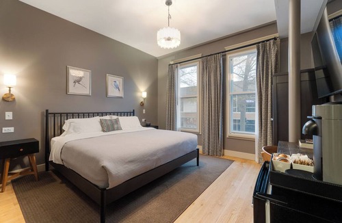 North Downtown Hotel | Boutique MicroHotel Room on Downtown Mall: The Townsman: Poe Room