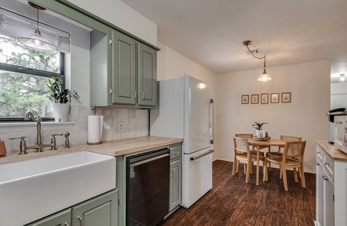 Mustang House | Brass & Bloom Retreat is a calm, cozy stay in a quiet neighborhood.