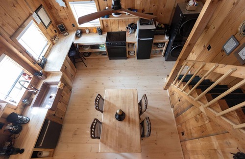 Hill Cabin | Cabin on a private lake + RV hookup. Surrounded by trails, lakes, and wildlife