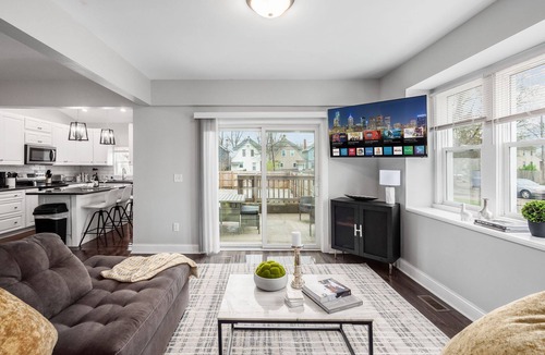 West Columbus House | Charming 4-bedroom home with a pool table, spacious living, & modern kitchen.