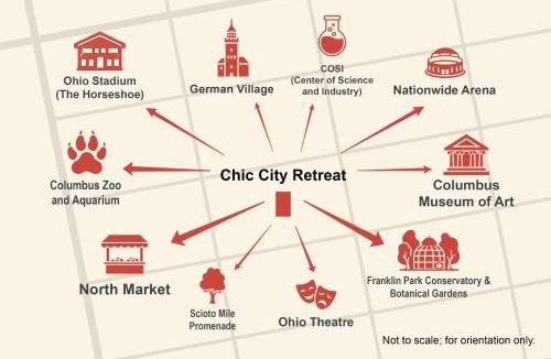 Near East Columbus Apartment | Chic City Retreat 97