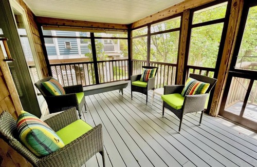 Rehoboth by the Sea Cottage | Coastal Cottage Just Steps from Beach with Private Elevator & Spacious Porches!