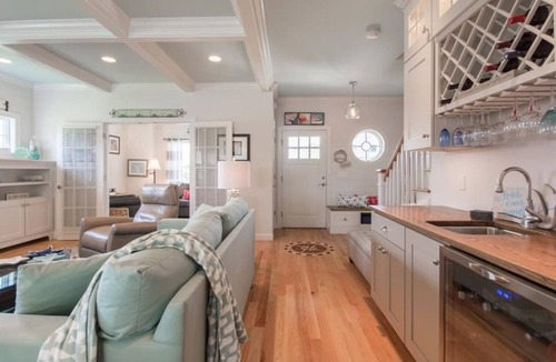Newport East House | Coastal Luxe Retreat with Hot Tub & Fire Pit only 5 Min to Beach
