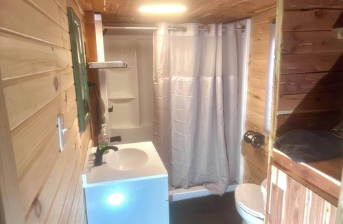 Courthouse-Collins Settlement Cabin | Cozy one-bedroom cabin nestled in the woods beside Stonewall Jackson Resort.
