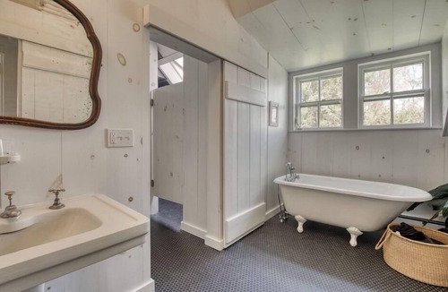 Orient Point House | Cozy Orient Farmhouse on 1.6 Acres with Pool and Walk to Beach