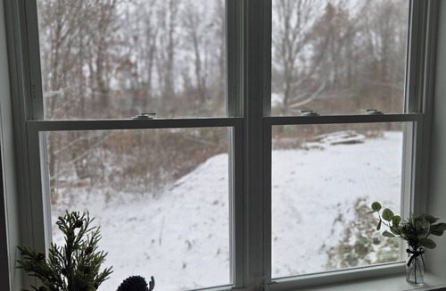 North Jay Cabin | Cozy Winter Cabin Wood Stove Mountain View