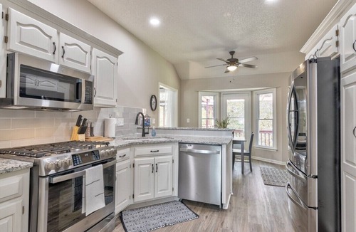 Riverside House | Elegant Sun-filled Home by Bike Trails w/Balcony!