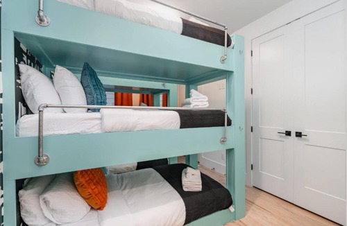 Katie Hill Neighborhood House | Elevator with Rooftop Hot Tub & Spacious Yard