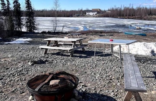 Houston House | Family Adventure Cabin With Lake View, Barn Animals, Kayak Rentals and Trails in Houston, Alaska